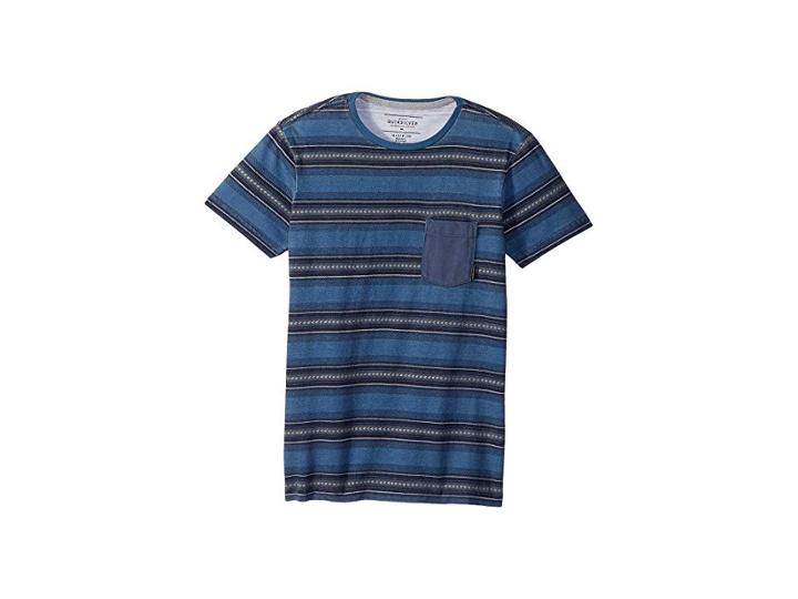 Quiksilver Kids Bayo Pocket Short Sleeve Top (big Kids) (blue Night Bayo) Boy's Short Sleeve Knit