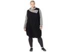 Shape Activewear Plus Size Incognito Wrap Sweatshirt (black Heather) Women's Sweatshirt