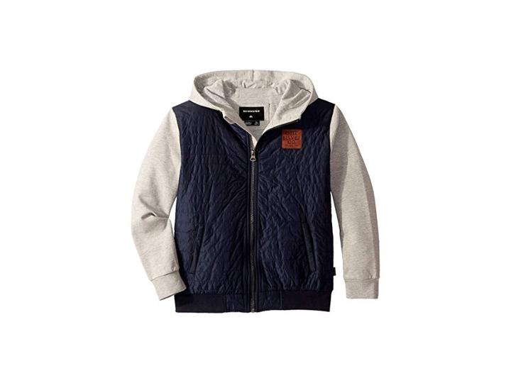 Quiksilver Kids Leno Bay Flacket Hoodie (big Kids) (blue Nights) Boy's Sweatshirt