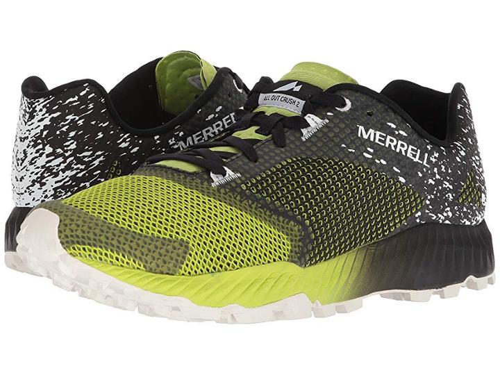 Merrell All Out Crush 2 (black/speed Green) Men's Shoes