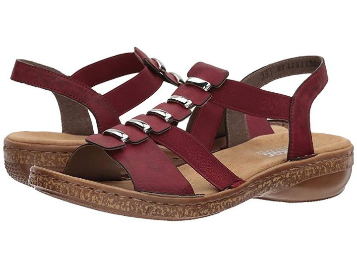 Rieker 62850 Regina 50 (wine) Women's Shoes