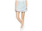 1.state Ruffle Edge Denim Mini Skirt (reef Wash) Women's Skirt