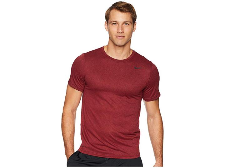 Nike Legend 2.0 Short Sleeve Tee (burgundy Crush/red Crush) Men's T Shirt