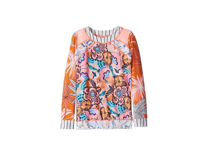 Maaji Kids Peaches And Beaches Rashguard (toddler/little Kids/big Kids) (multicolor) Girl's Swimwear