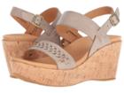 Kork-ease Austin Braid (grey (eggshell) Full Grain) Women's Wedge Shoes