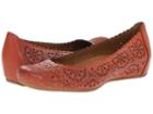 Earth Bindi (burnt Orange Full Grain Leather) Women's Flat Shoes