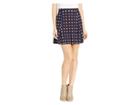 Bcbgeneration Fit And Flare Knit Skirt (navy/multi) Women's Skirt