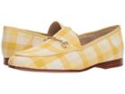 Sam Edelman Loraine (yellow Multi Linen Gingham) Women's Dress Sandals