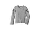 Chaser Kids Extra Soft Tri-blend Tee With Arm Stripes (little Kids/big Kids) (streaky Grey/black) Boy's T Shirt