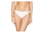 Lucky Brand Havana Solids Cheeky Hipster Bottom (white) Women's Swimwear