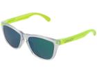Oakley (a) Frogskins (matte Clear/matte Jade Iridium) Plastic Frame Fashion Sunglasses
