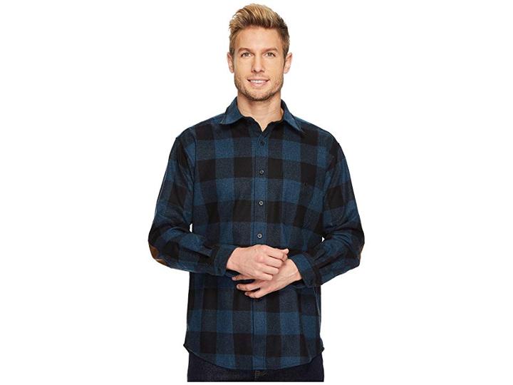 Pendleton Trail Shirt (blue Mix Buffalo Check) Men's Long Sleeve Button Up