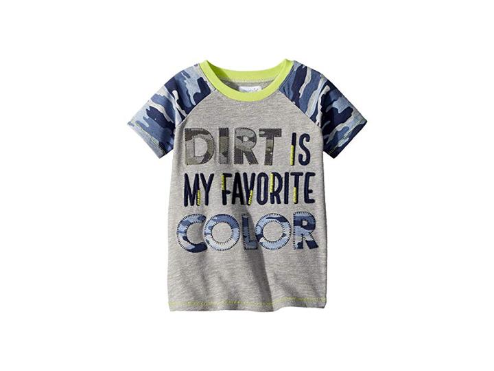 Mud Pie Camo Dirt Short Sleeve Shirt (infant/toddler) (blue) Boy's Clothing
