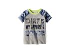 Mud Pie Camo Dirt Short Sleeve Shirt (infant/toddler) (blue) Boy's Clothing