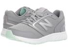 New Balance Kids Kr455v1y (little Kid/big Kid) (grey/seafoam) Girls Shoes