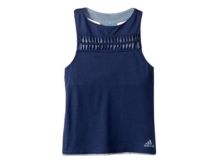 Adidas Kids Melbourne Tank Top (little Kids/big Kids) (noble Indigo) Girl's Sleeveless