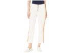 Juicy Couture Stripe Tricot Cropped Track Pants (angel) Women's Casual Pants