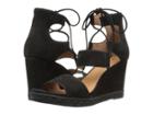 Frye Roberta Ghillie (black Oiled Nubuck) Women's Wedge Shoes