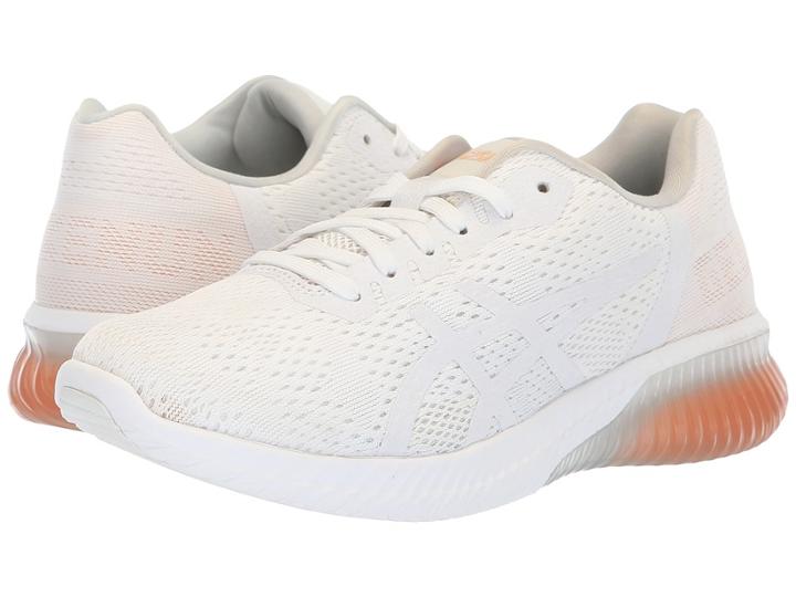 Asics Kids Gel-kenun Mx Gs (big Kid) (white/white/apricot) Kid's Shoes