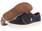 Polo Ralph Lauren Kids Ethan Low (little Kid) (navy Ballstic Canvas) Boys Shoes