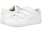 K-swiss Clean Court 3-strap (little Kid) (white/soothing Sea) Shoes