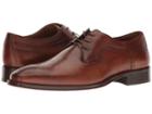 Johnston & Murphy Boydstun Plain Toe Medallion (tan Italian Calfskin) Men's Plain Toe Shoes