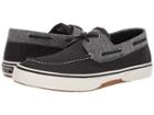 Sperry Halyard 2-eye Chambray (black) Men's Shoes