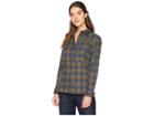 Hurley Long Sleeve Wilson Flannel Top (olive Canvas) Women's Clothing
