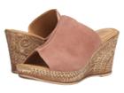 Bella-vita Dax-italy (blush Suede Leather) Women's Sandals