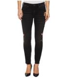 Mavi Jeans Adriana Mid-rise Ankle Super Skinny In Smoke Rose Embroidery (smoke Rose Embroidery) Women's Jeans
