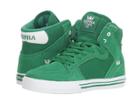 Supra Kids Vaider (little Kid/big Kid) (green/white/white) Boys Shoes
