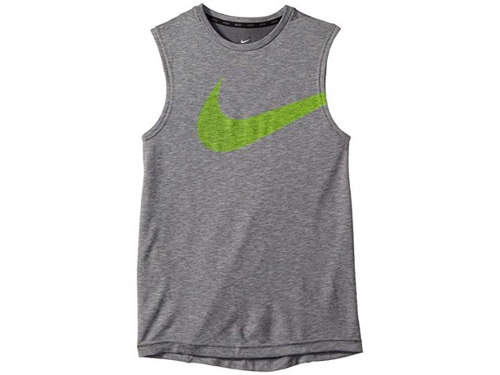 Nike Kids Breathe Top Sleeveless Hyper Gfx (little Kids/big Kids) (atmosphere Grey/white) Boy's Sleeveless