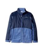 Columbia Kids Benton Springs Iii Overlay Fleece (little Kids/big Kids) (eve/collegiate Navy) Girl's Fleece