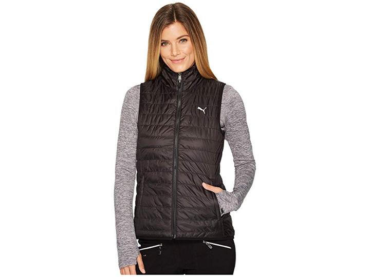 Puma Golf Pwrwarm Reversible Vest (black) Women's Vest