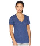 Adidas Yola V-neck Tee (noble Indigo) Women's T Shirt