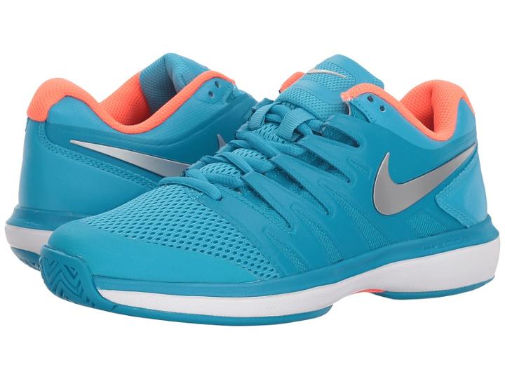 Nike Air Zoom Prestige (light Blue Fury/metallic Silver/neo Turquoise) Women's Tennis Shoes