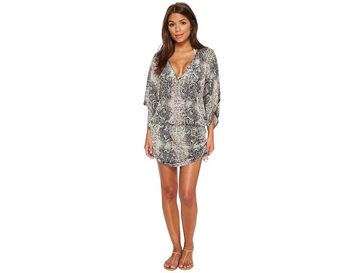 Luli Fama Bombo Cabana V-neck Dress (multi) Women's Swimwear