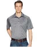 Ariat Basic Charger Polo (blue Steel) Men's Short Sleeve Pullover