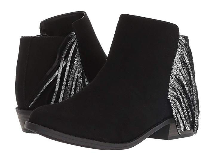 Dolce Vita Kids Saidy (little Kid/big Kid) (black Microsuede) Girls Shoes