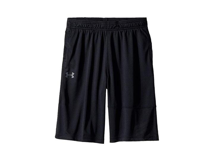 Under Armour Kids Steph Curry 30 Shorts (big Kids) (black/green Typhoon/stealth Gray) Boy's Shorts