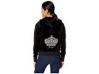 Juicy Couture Track Velour Juicy Highness Robertson Jacket (pitch Black) Women's Clothing