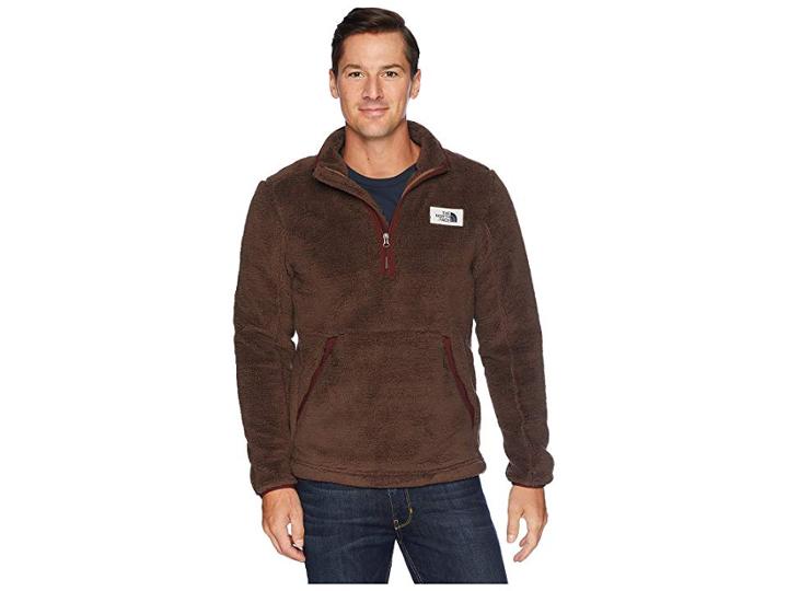 The North Face Campshire Pullover (bracken Brown/sequoia Red) Men's Long Sleeve Pullover