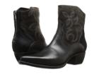 Frye Shane Embroidered Short (charcoal Smooth Veg Calf/oiled Suede/haircalf) Cowboy Boots