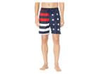 U.s. Polo Assn. Us Flag Swim Shorts (classic Navy) Men's Swimwear