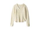 Maddie By Maddie Ziegler Double Zip Sweater (big Kids) (oatmeal Heather) Girl's Sweater