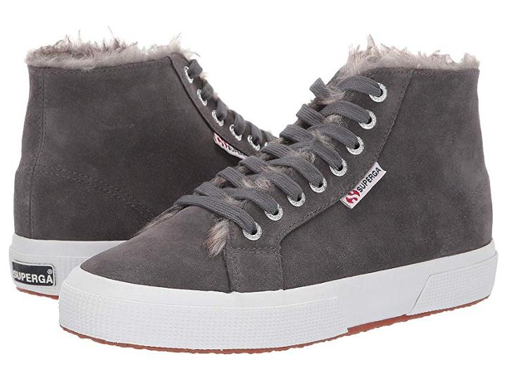 Superga 2795 Suehairfurw (dark Grey Suede) Women's Shoes