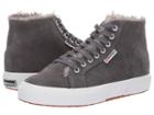 Superga 2795 Suehairfurw (dark Grey Suede) Women's Shoes