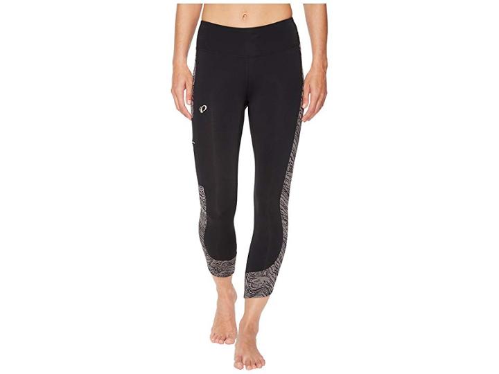 Pearl Izumi Escape 3/4 Tights Print (black/smoked Pearl Phyllite) Women's Casual Pants