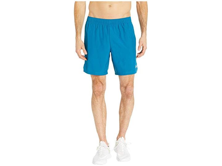 Nike Challenger 7 Dri-fit Running Short (green Abyss/green Abyss/hyper Jade) Men's Shorts