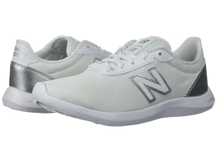New Balance 514v1 (white/metallic Silver) Women's Cross Training Shoes
